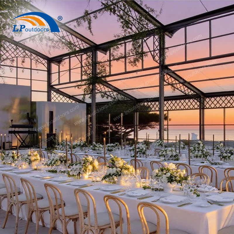 2025 أنيقة PVC Black Atrium Wedding & Event Tent