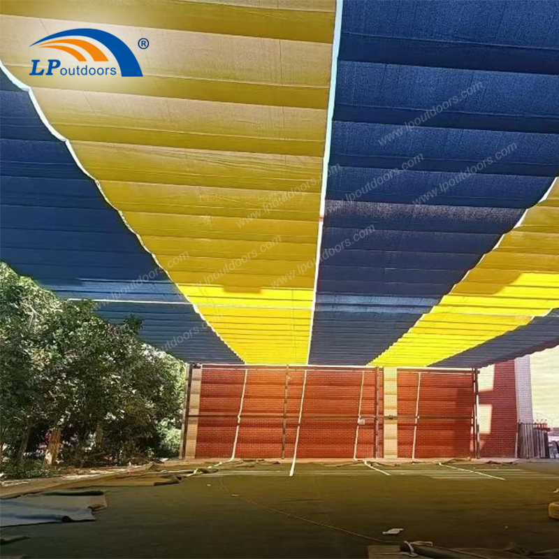 العريشة HDPE القابلة للسحب الزرقاء
