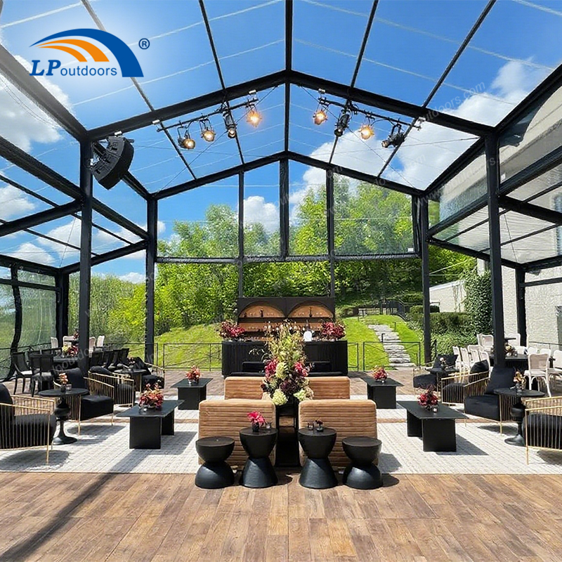 2025 أنيقة PVC Black Atrium Wedding & Event Tent