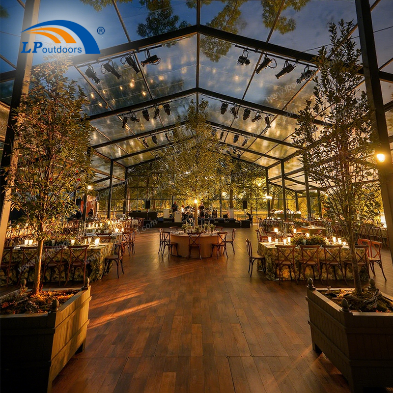 2025 أنيقة PVC Black Atrium Wedding & Event Tent