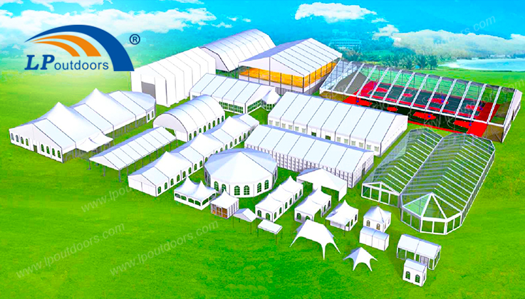 جميع عينة خيمة سرادق من LP في الهواء الطلق لحضور حفلات الزفاف العسكرية الأحداث العسكرية